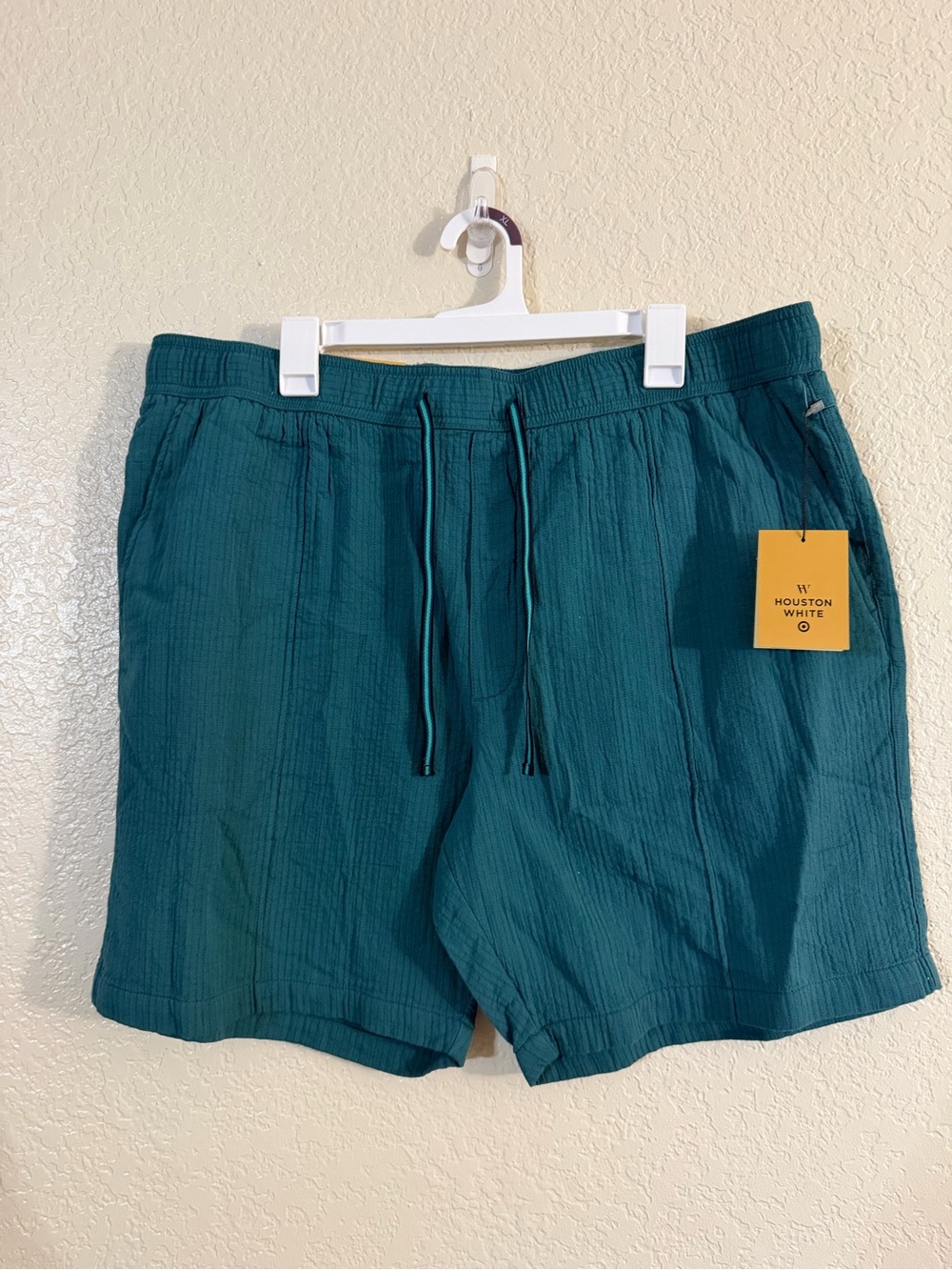 Houston White Men's Tailored Pull-On Shorts - Teal XL